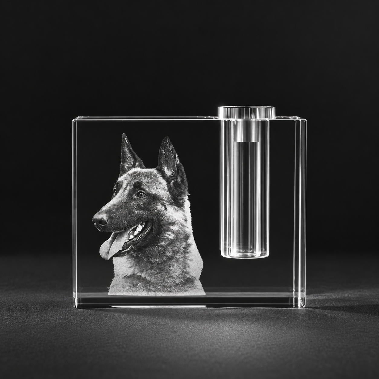 Allincrystal Foto in glas 2 D Kristal Urn