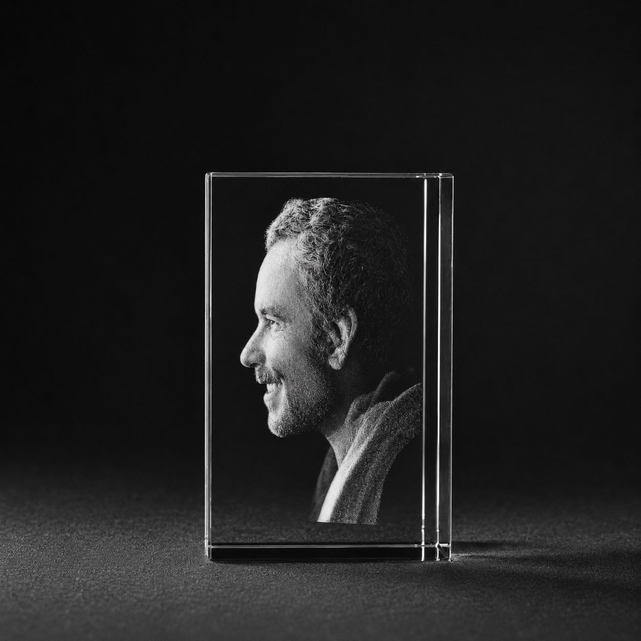 Allincrystal Foto in glas 3D Kristal Blok 1 portret