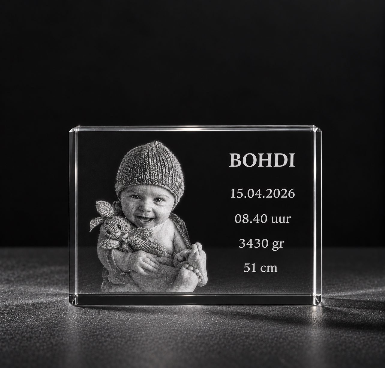 Foto in glas Brick