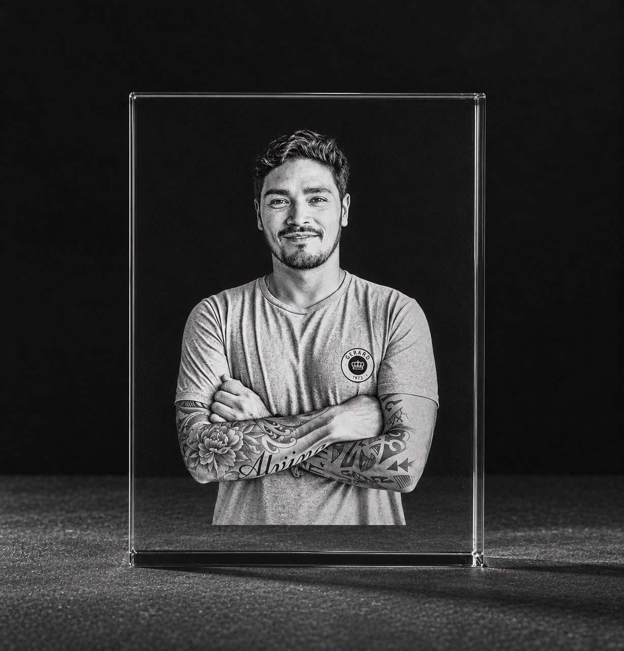 Allincrystal Foto in glas 2D Kristal Iceberg