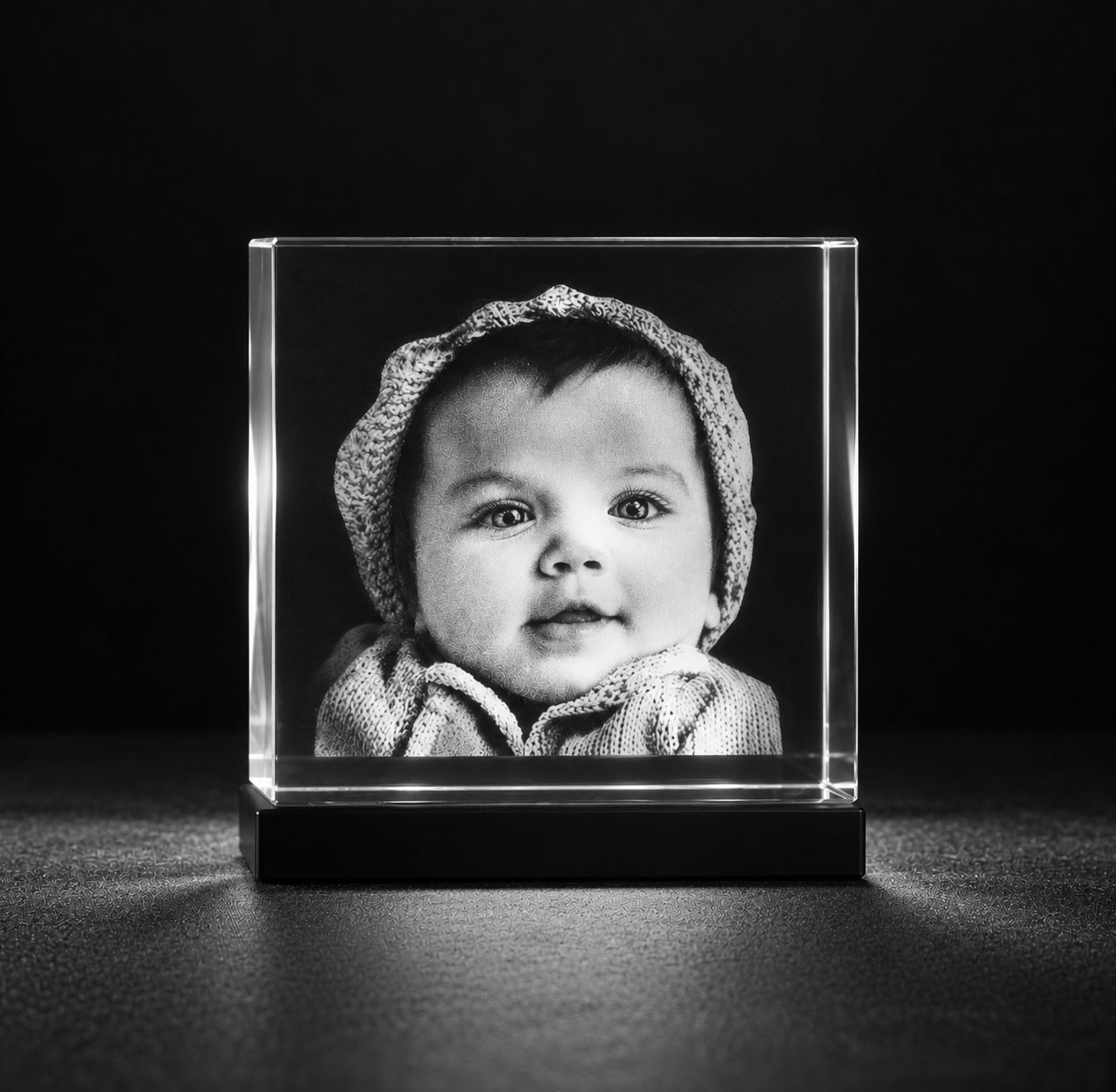 Foto in glas LED verlichting