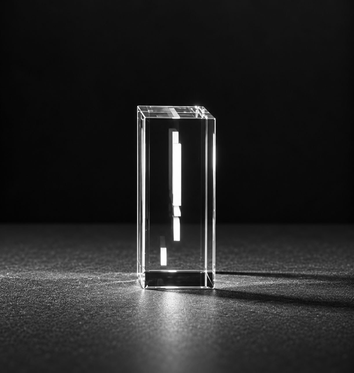 Allincrystal Foto in glas 2 D Kristal Brick Relatiegeschenk