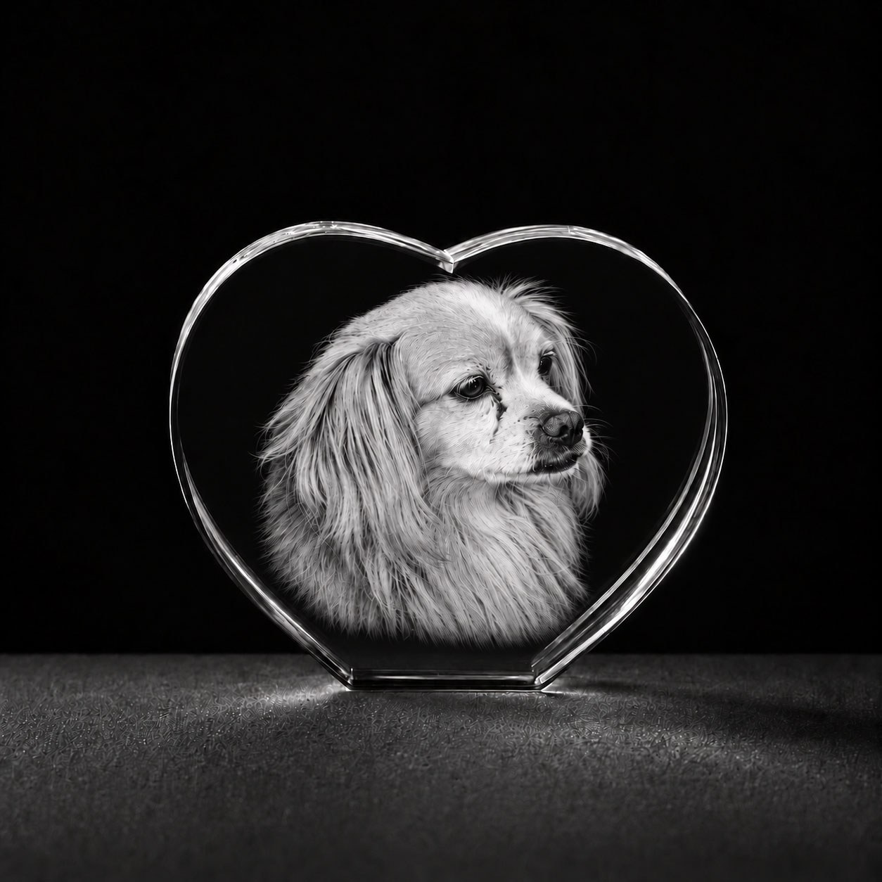 Huisdier Hond Collie Allincrystal Fotoinglas Hart XL