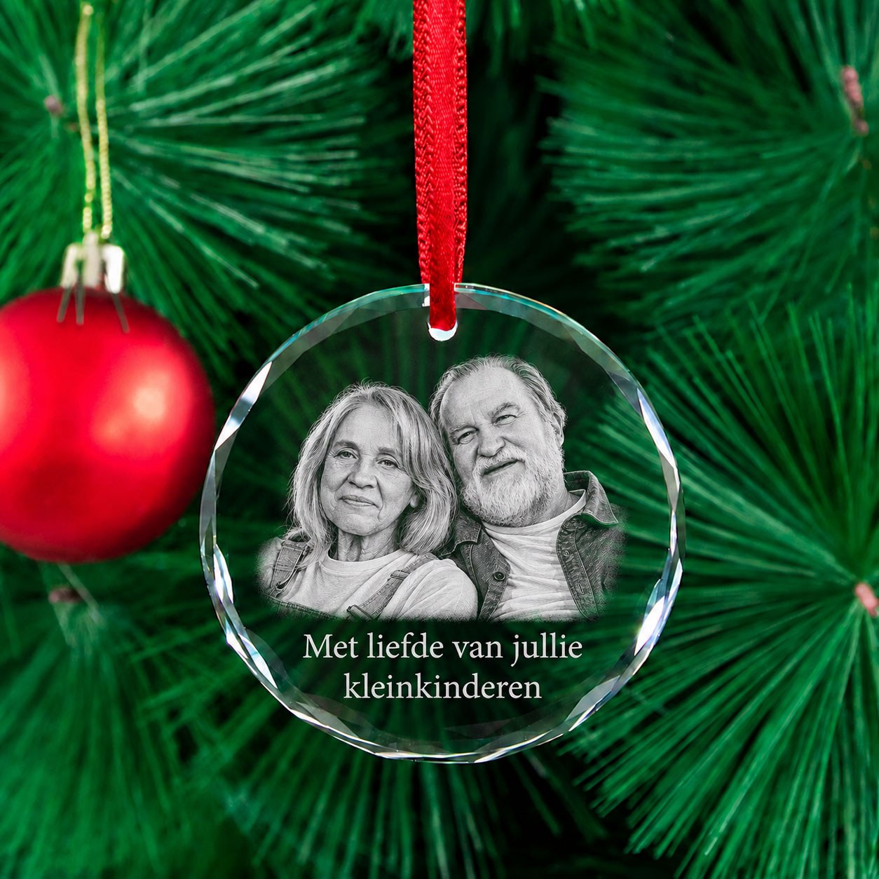 Allincrystal Foto in glas Kerstbal Glas limited edition